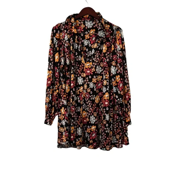 FREE PEOPLE Daisy Jane Floral Tunic Dress - Picture 8 of 8